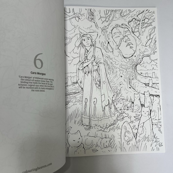 Colouring Heaven Adult Coloring Book Magazine Wildwood Witches Special #85 - Picture 6 of 12